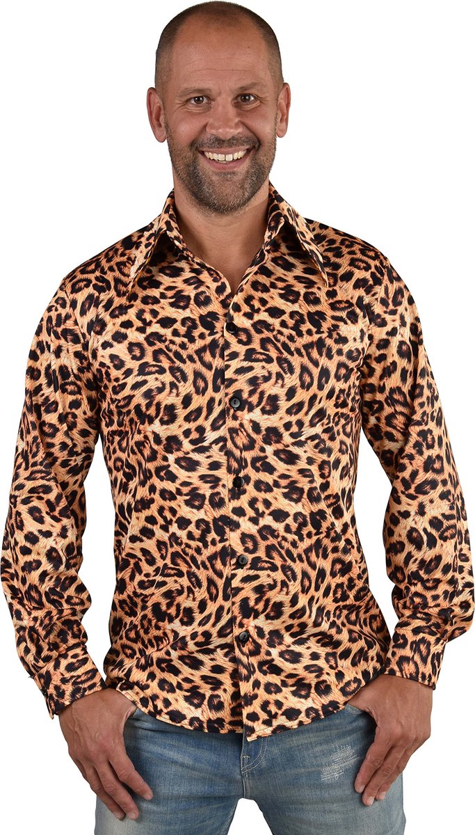 Party Blouse Panter Heren - Maat 2XL/3XL