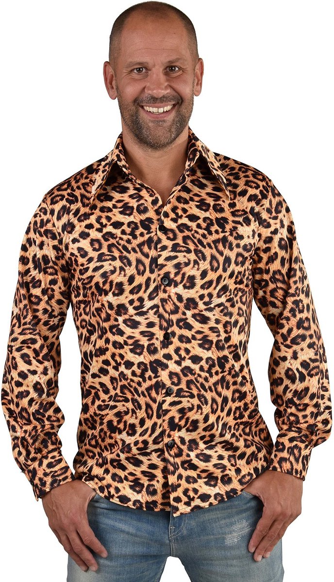 Party Blouse Panter Heren - Maat S/M