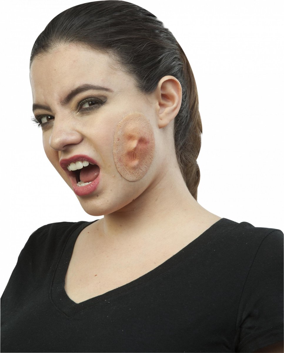 Partychimp Applicatie Gezicht Latex Beige
