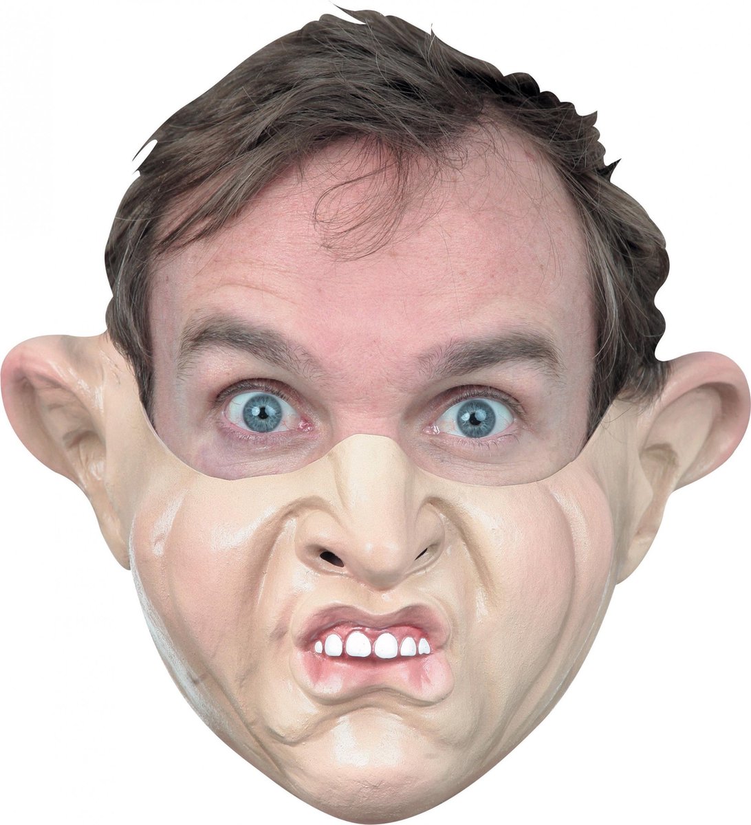 Partychimp Verkleedmasker Brutaal Latex Beige One-size