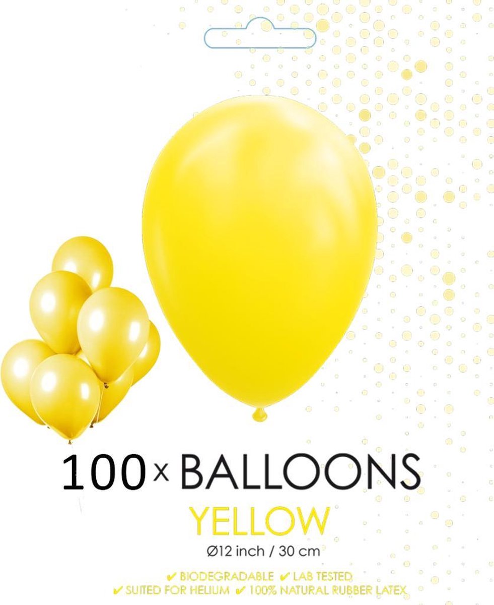 100 ballonnen geel