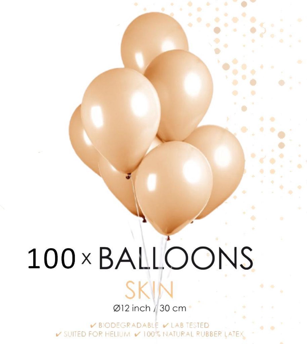 100 ballonnen ivoor
