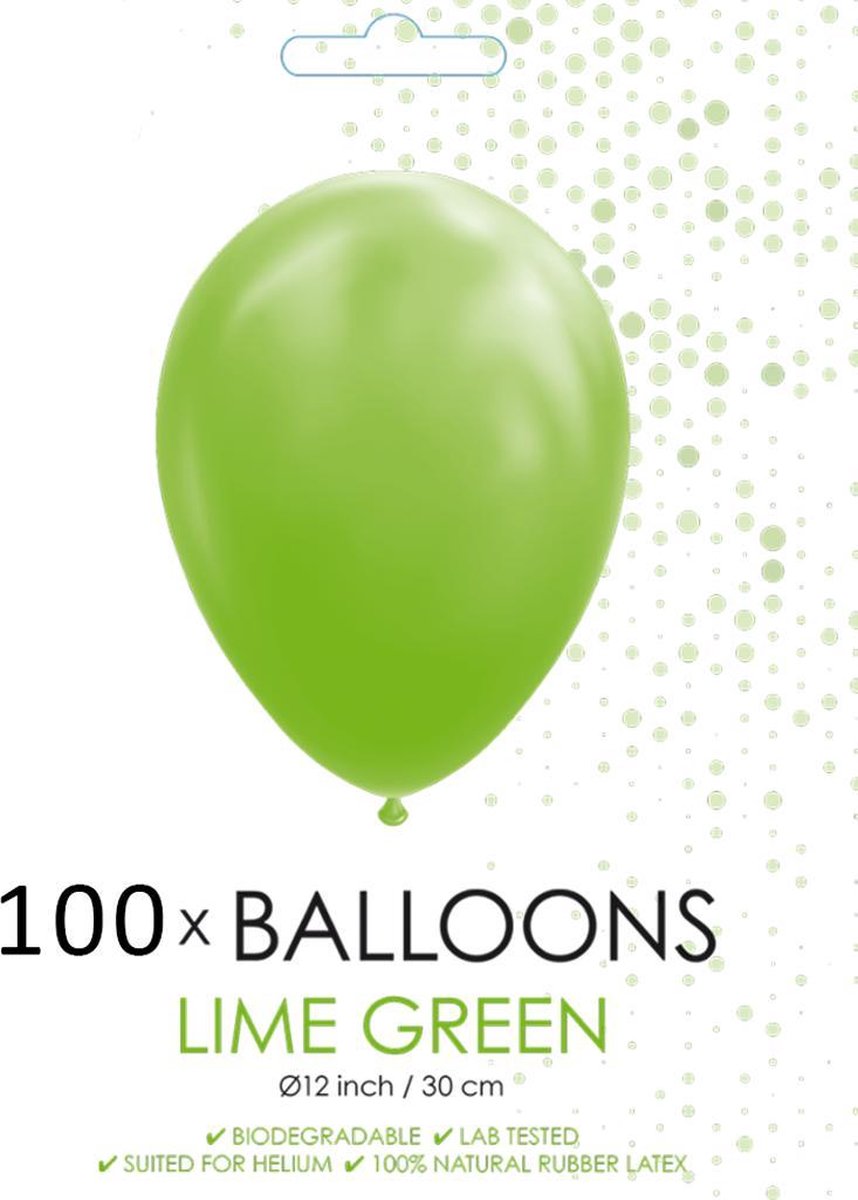 100 ballonnen lime groen
