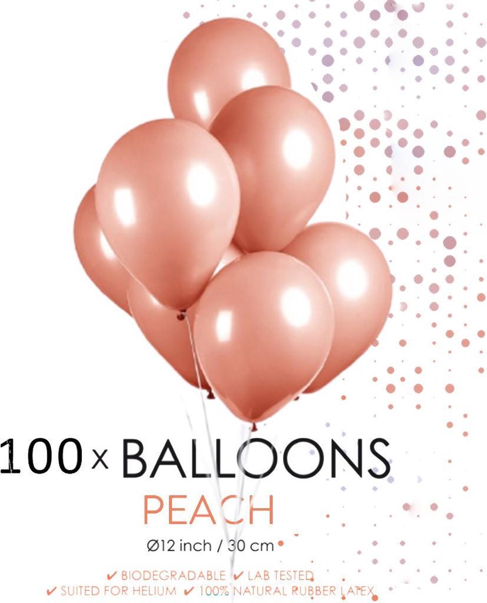 100 ballonnen perzik