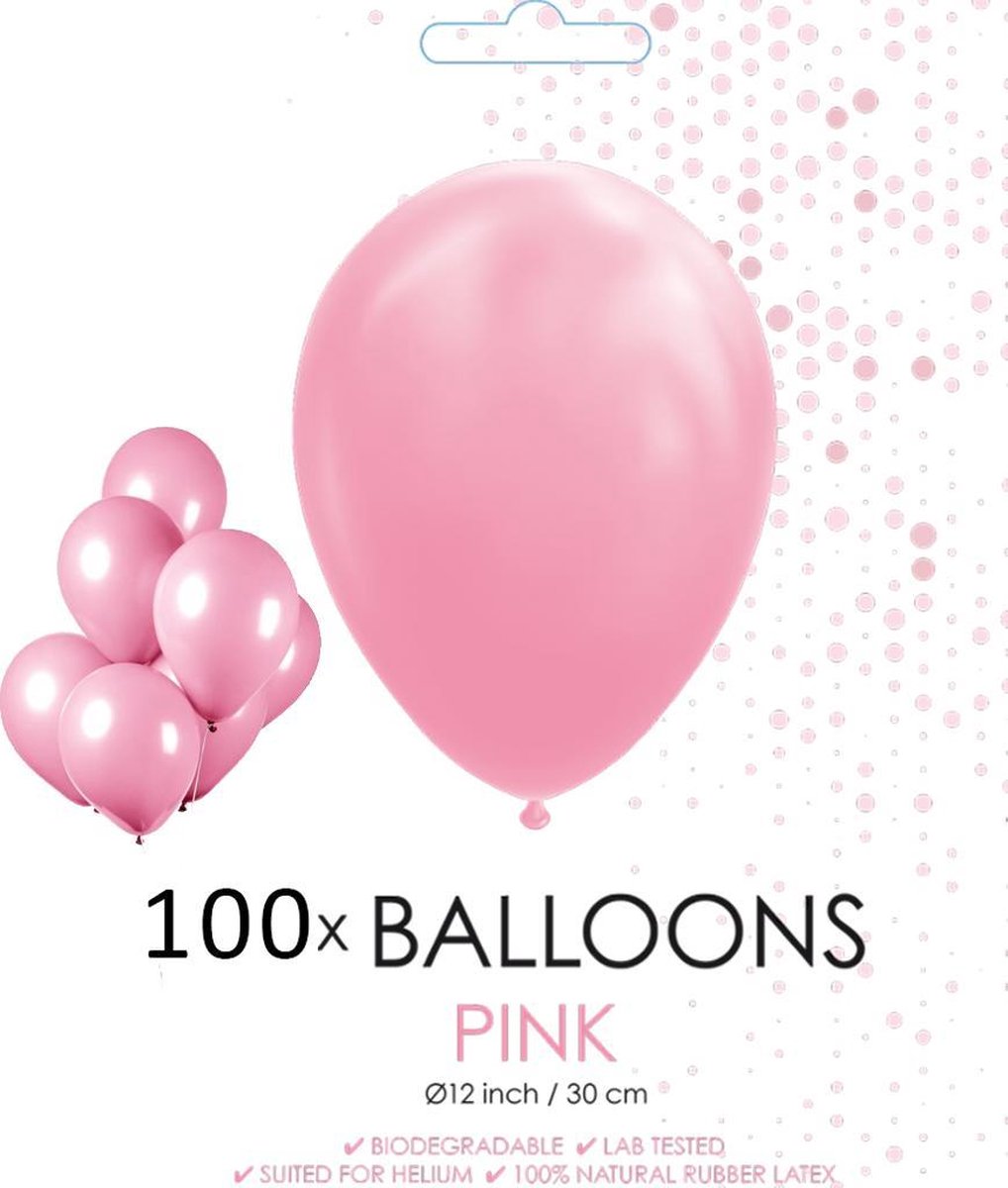 100 ballonnen roze