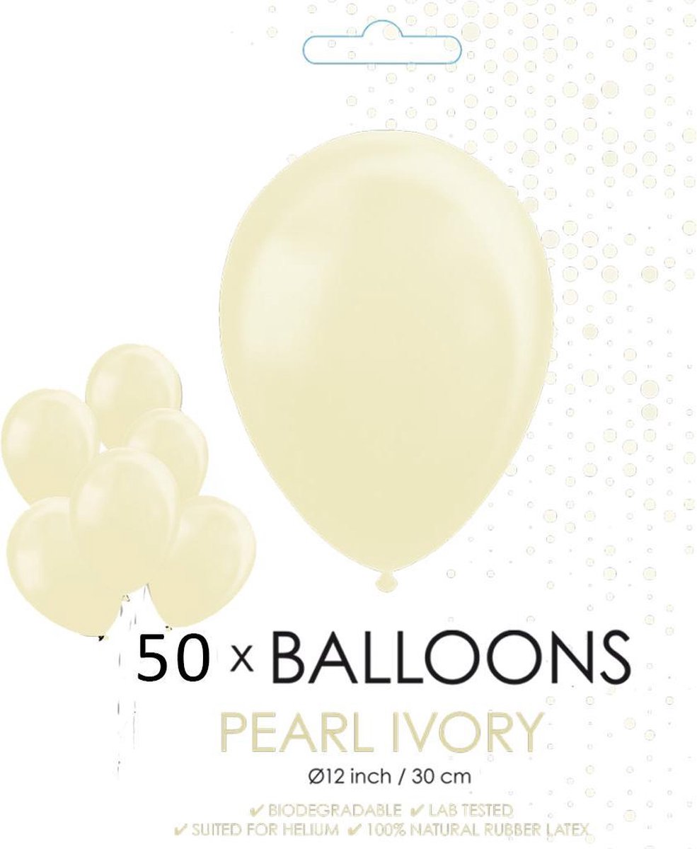 50 ballonnen ivoor