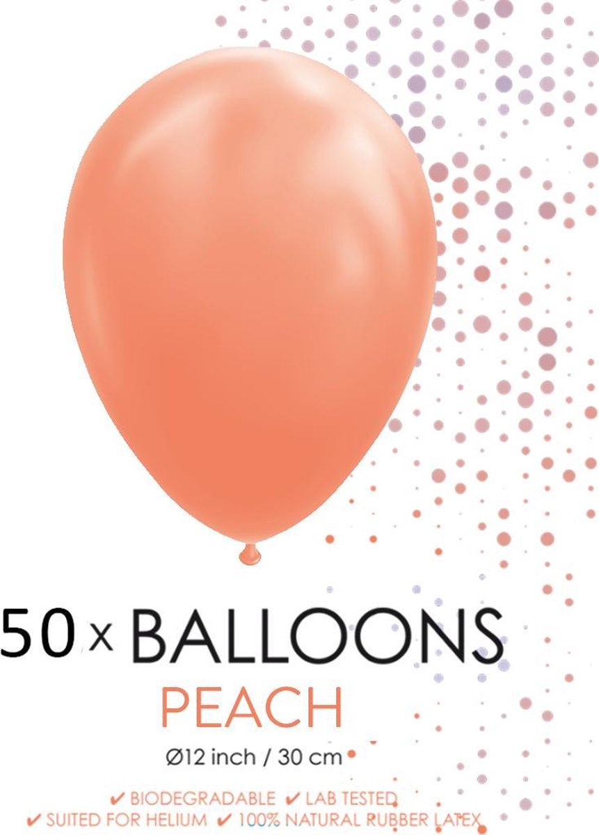 50 ballonnen perzik
