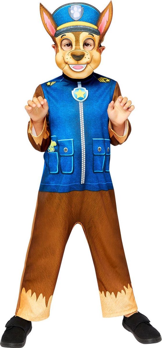 Paw Patrol Chase kind kostuum 3-4 jaar