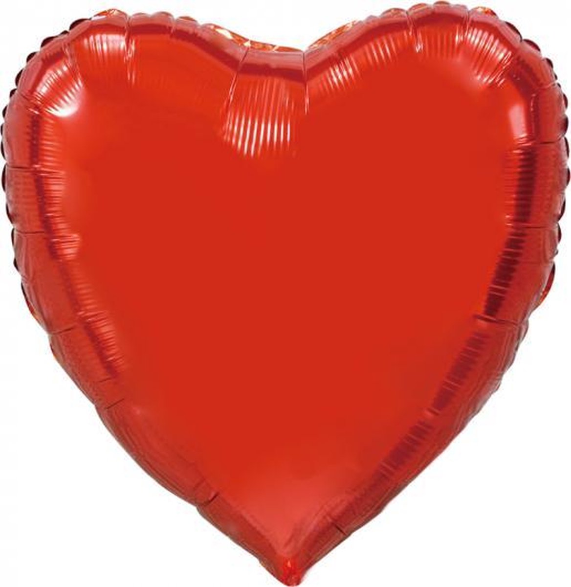 Rode folie vorm hart ballon inclusief helium gevuld
