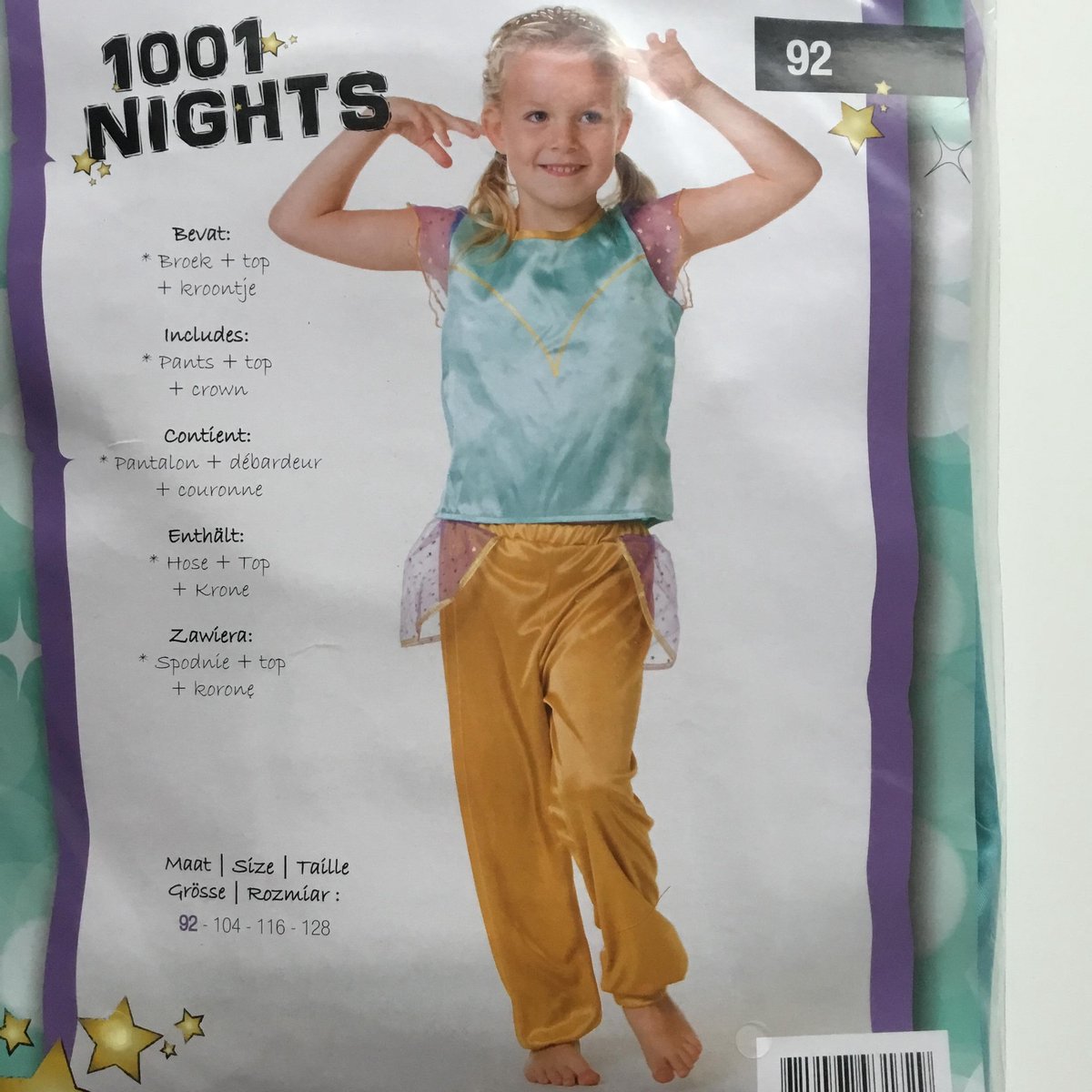 1001 Nights verkleedsetje maat 92