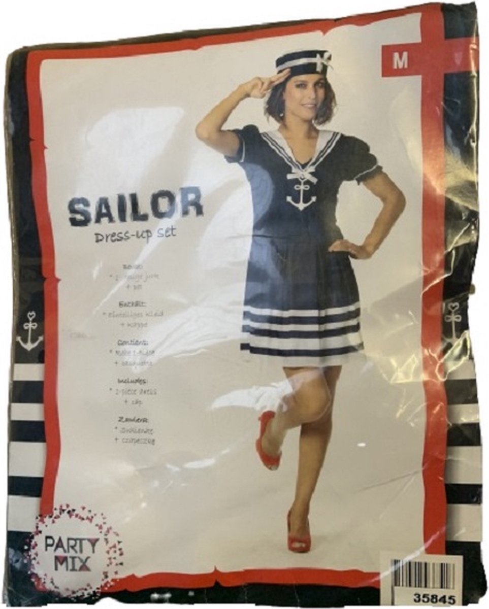 Matroos Carnaval Dames Kostuum - L