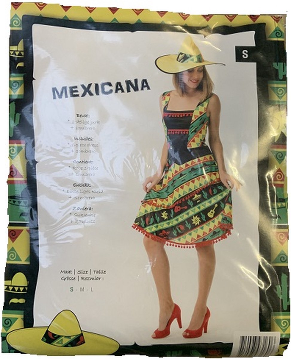 Mexicana Carnaval Kostuum Dames - S