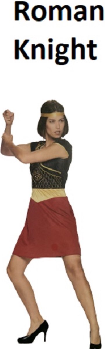 Roman Knight Carnaval Dames kostuum - L