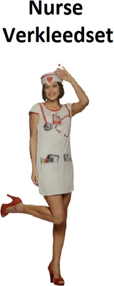 Verpleegster Carnaval Dames Kostuum - L