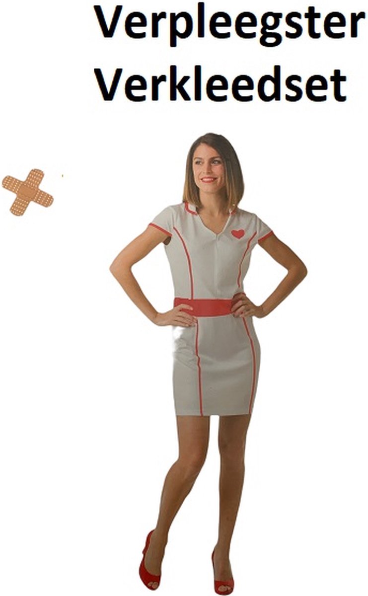 Verpleegster Carnaval Dames Kostuum - S