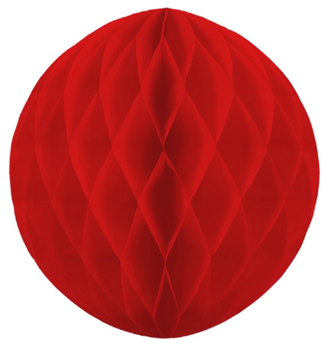 Honeycomb Bol rood 20 cm partypal.