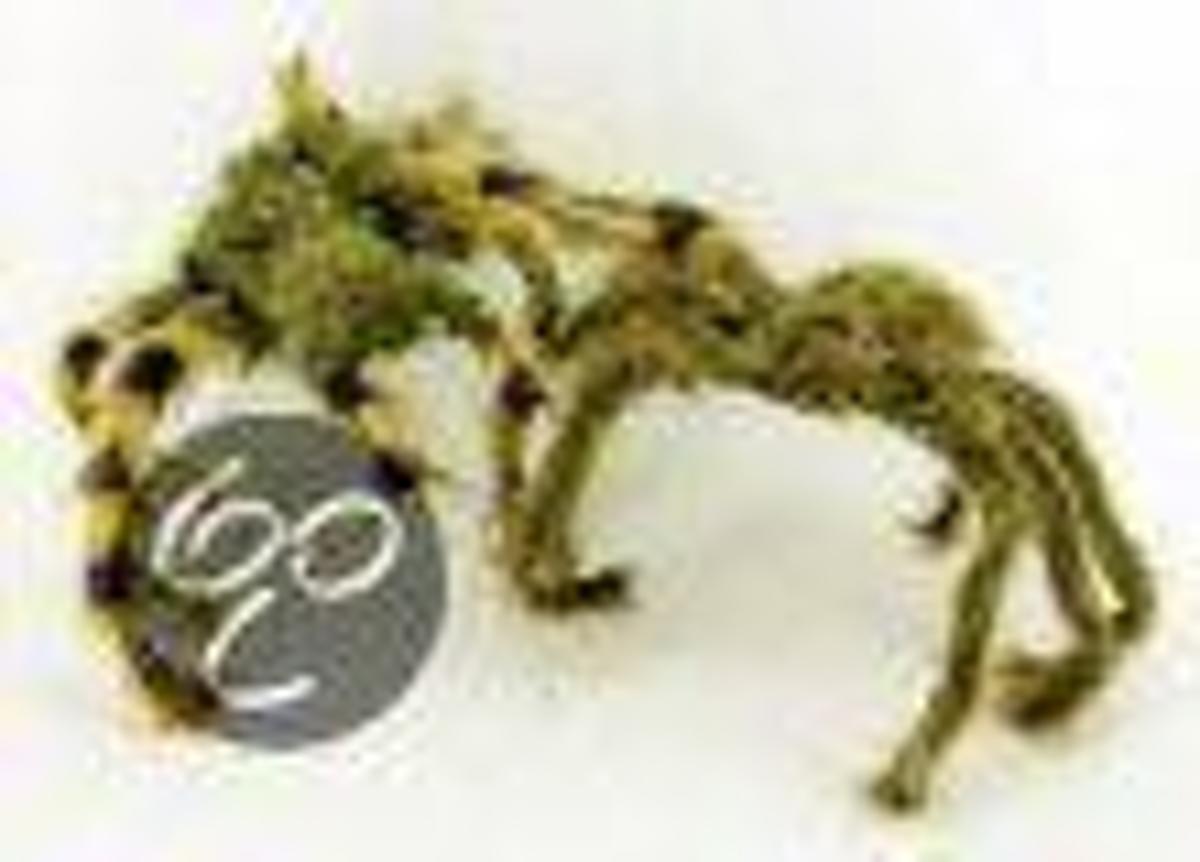 Halloween decoratie harige jumbo spin 70 cm