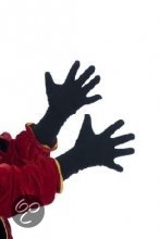 Zwarte piet handschoen 60 cm universele volwassenen maat