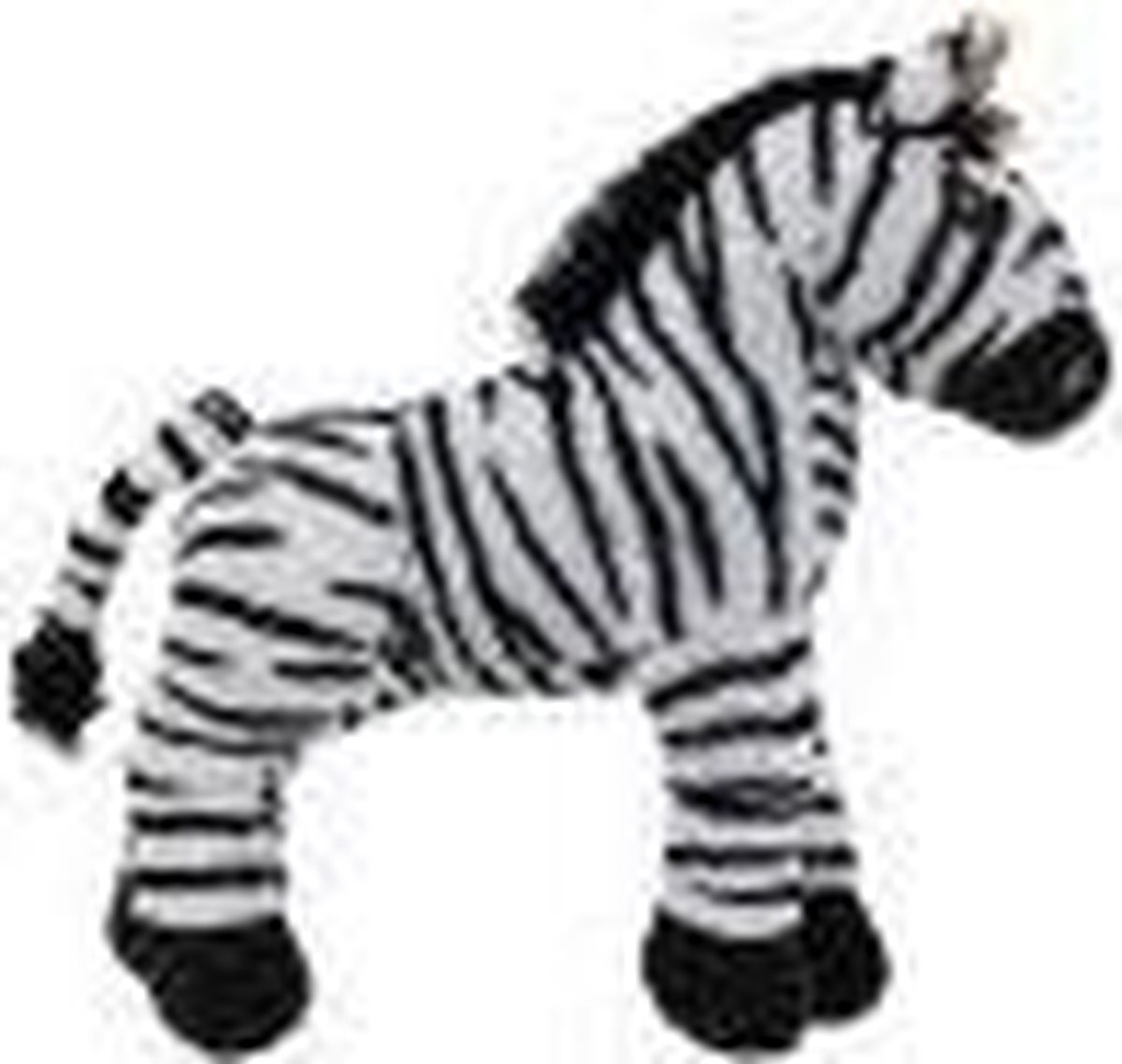 Knuffel pluche zebra 22 cm