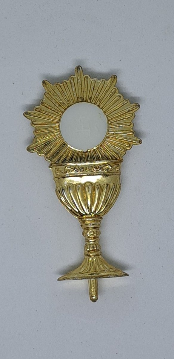 10 cupcake toppers - kelk - salice - met hosti - goud