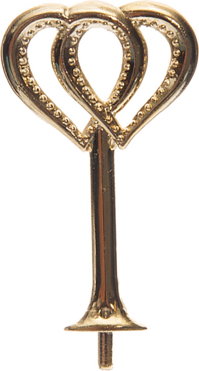 cupcake toppers open harten goud 8 stuks herbruikbaar trouwen