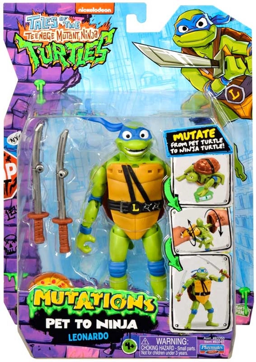 Playmates actiefiguur speelgoed TALES OF TMNT Leonardo multicolor.