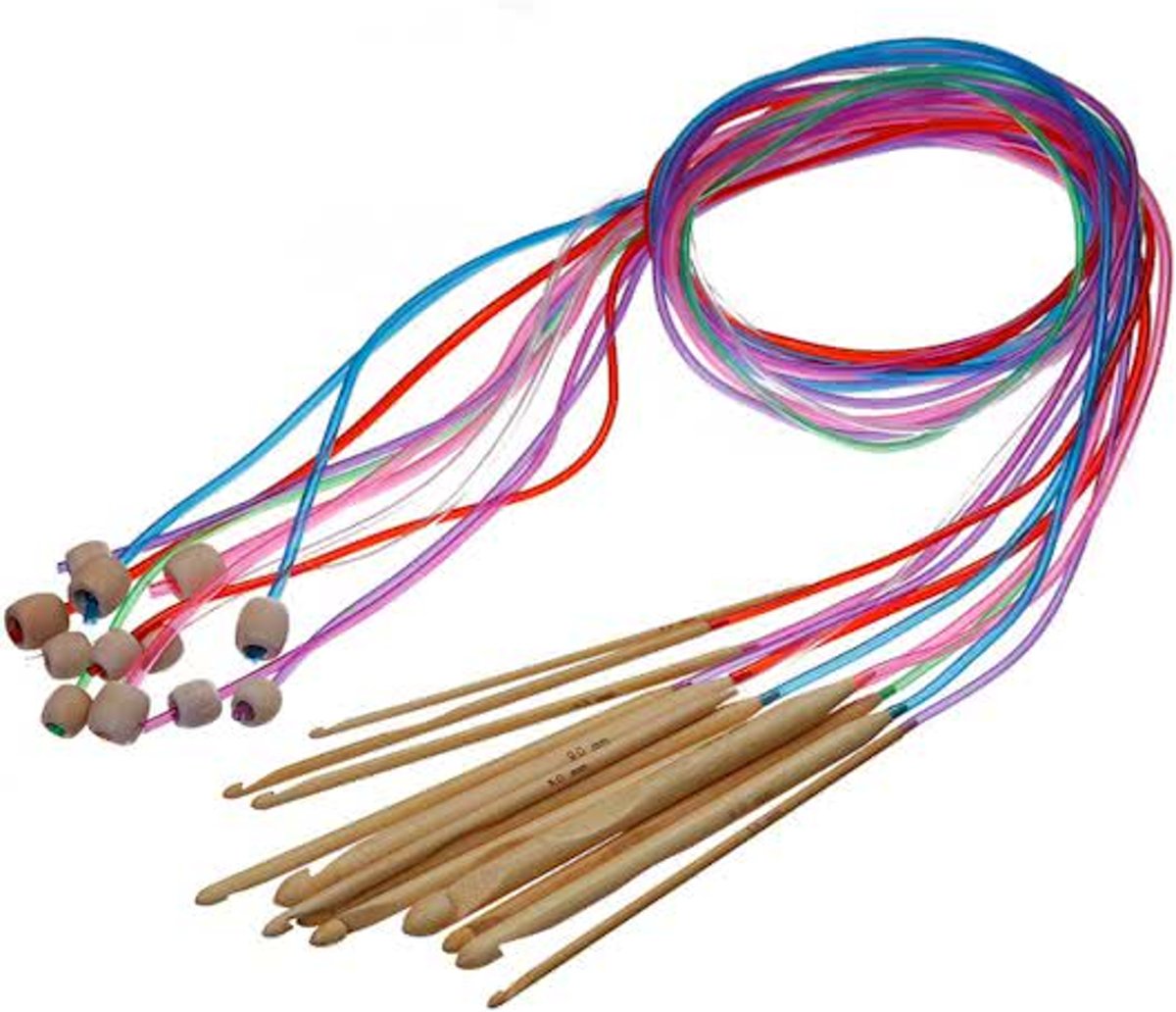 Flexibele Tunische Haaknaaldenset - Tunisch Haken - Haaknaald Crochet Kit