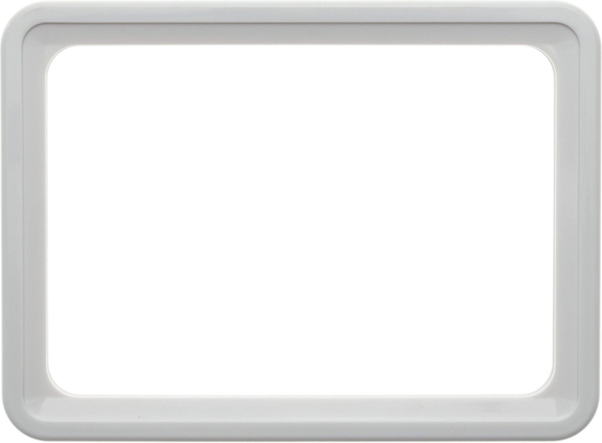 PrimeMatik - Frame voor borden en posters A4 306x215mm wit voor bewegwijzering