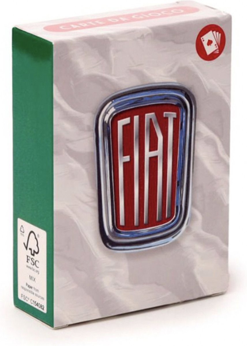 Puckator Fiat 500 Speelkaarten - Game kaarten met Italiaanse flair