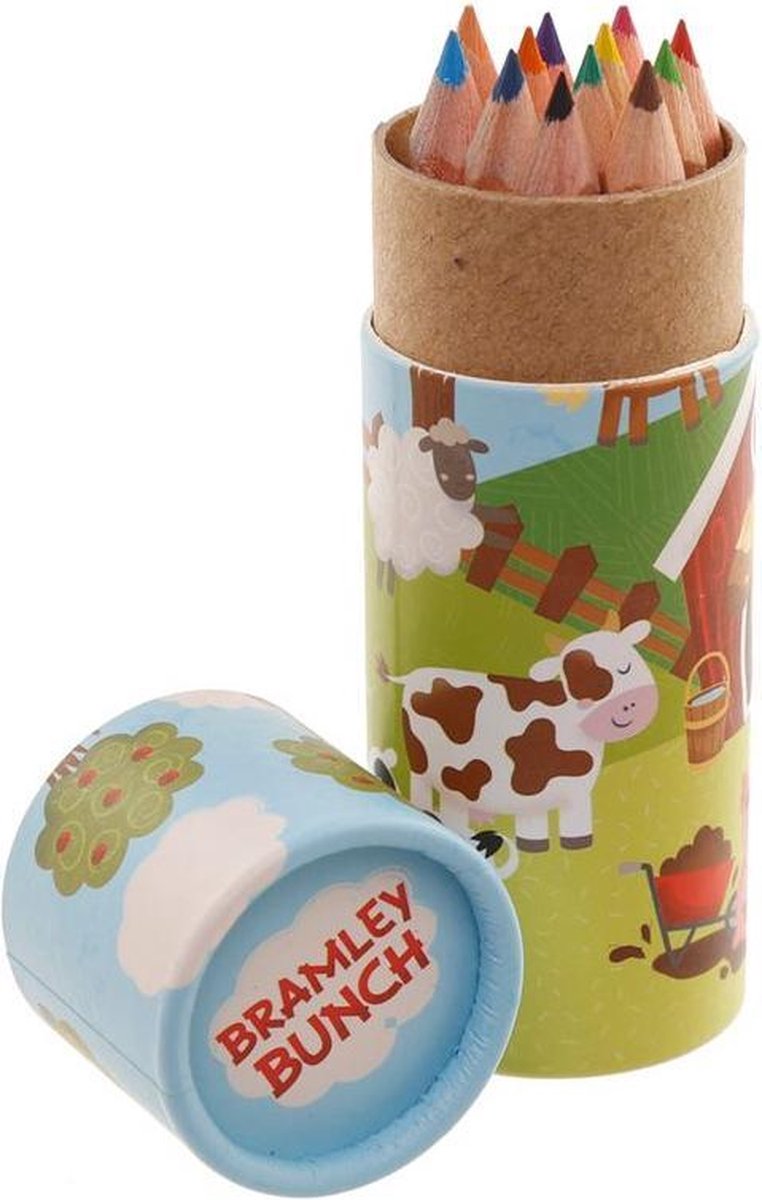 kleurpotloden Boerderij 12 stuks in koker