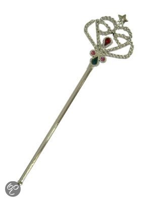 Prinsessenstaf met steen zilver