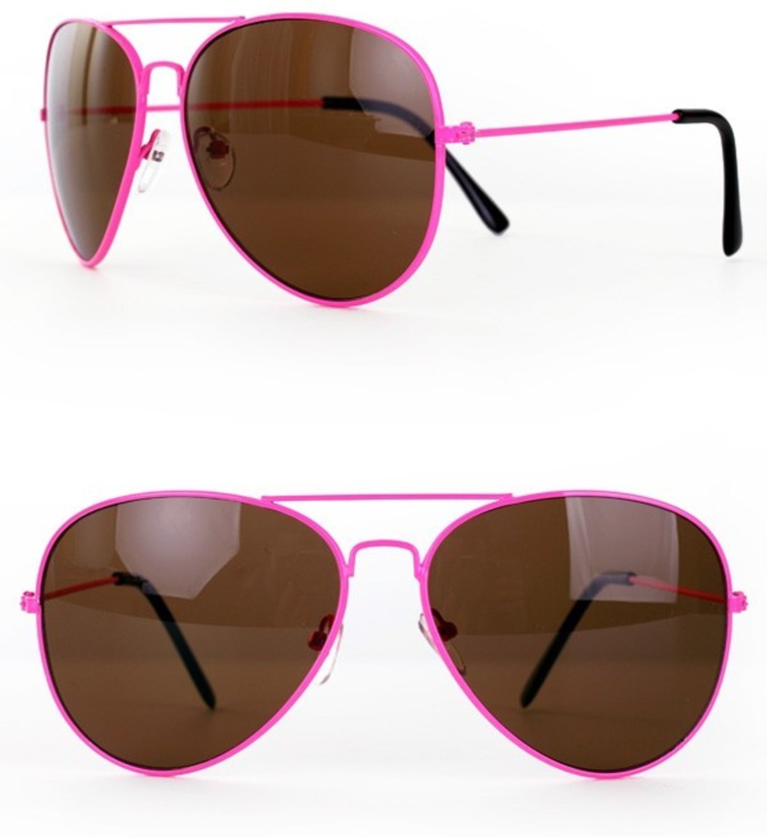 piloten bril - pink frame - per stuk