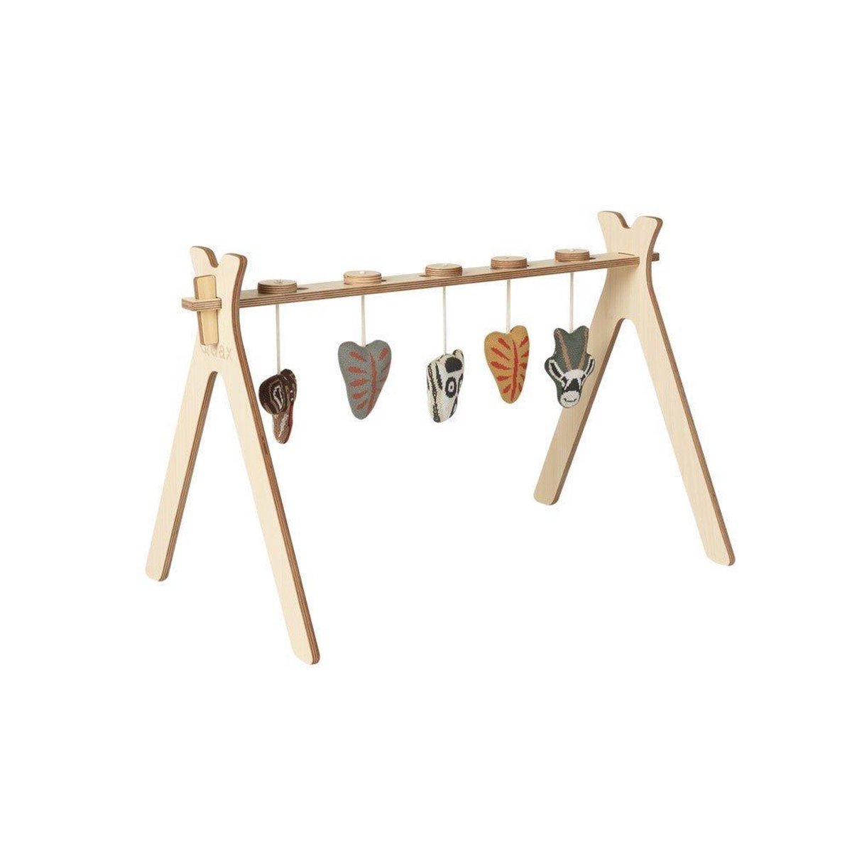 QUAX TIPI - ACTIVITY ARCH -SPEELBOOG + 5 TRICOT FIGUURTJES - ETHNIC