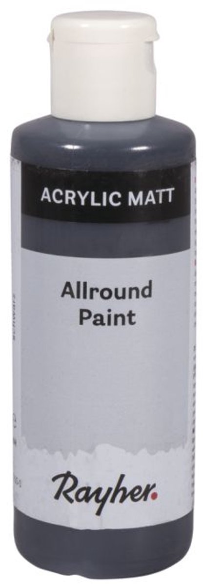Rayher verf - kwaliteit hobbyverf - Acrylic - 80 ML - mat zwart