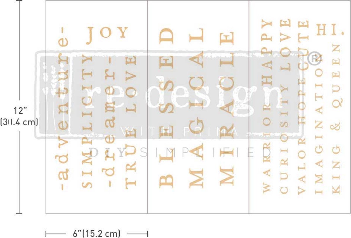 Redesign - Decor Transfer - Powerful Words