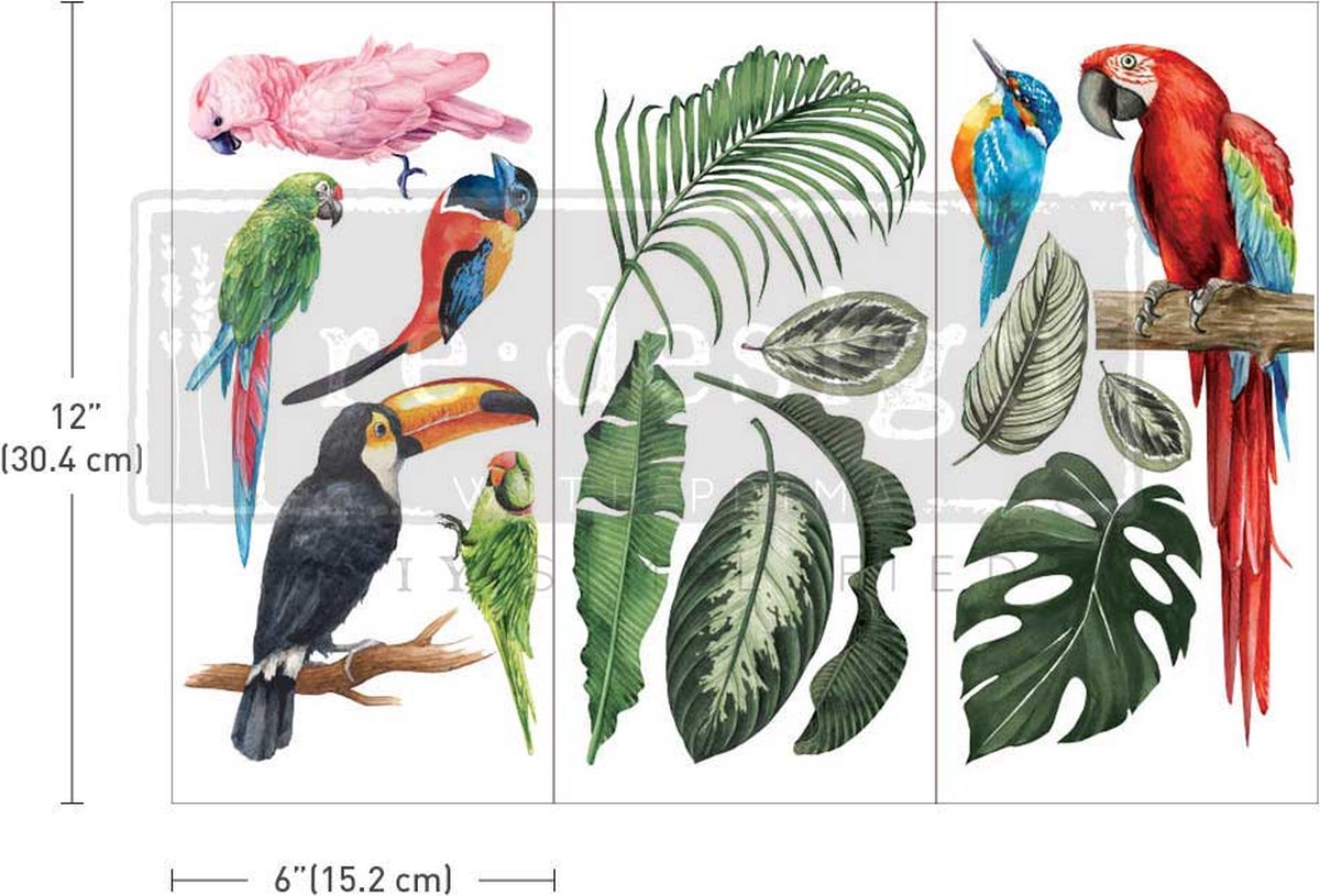Redesign - Decor Transfer - Tropical Birds