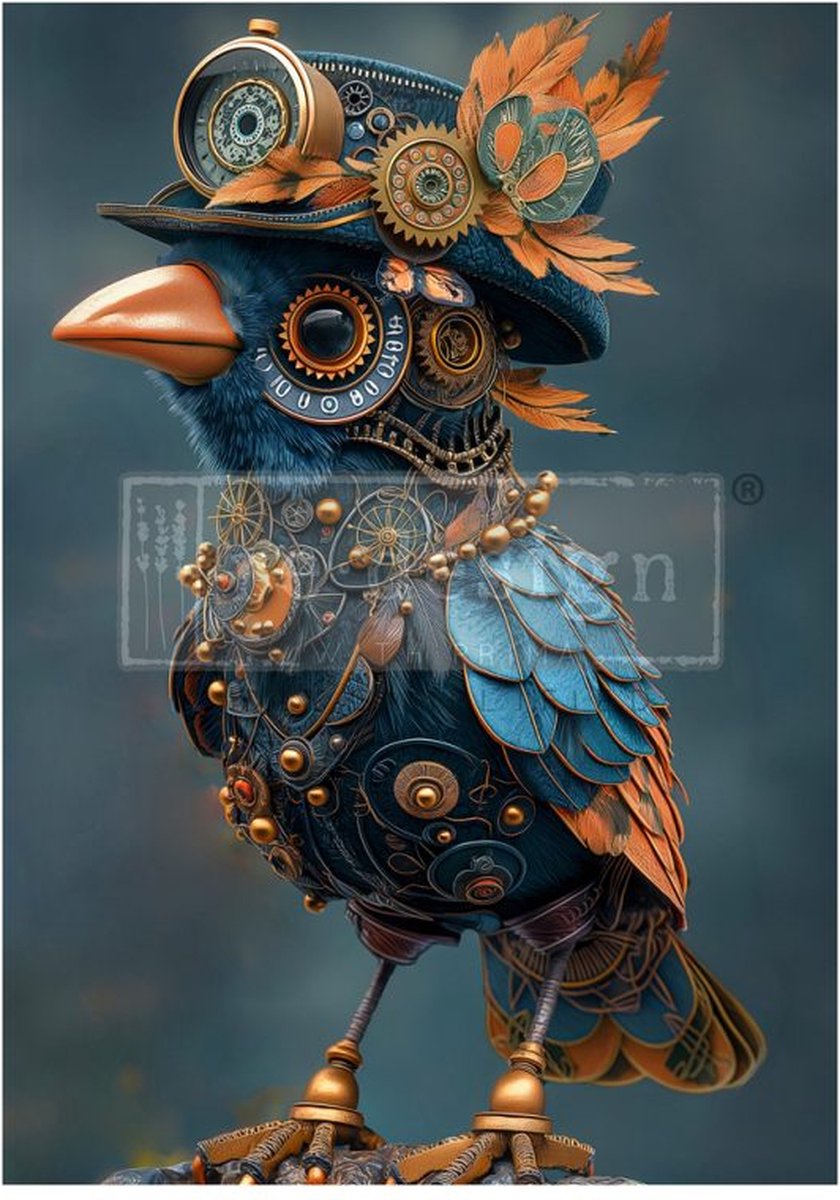 Redesign - Decoupage Fiber A1 - Azure Aviator - 84,1 x 59,4 cm