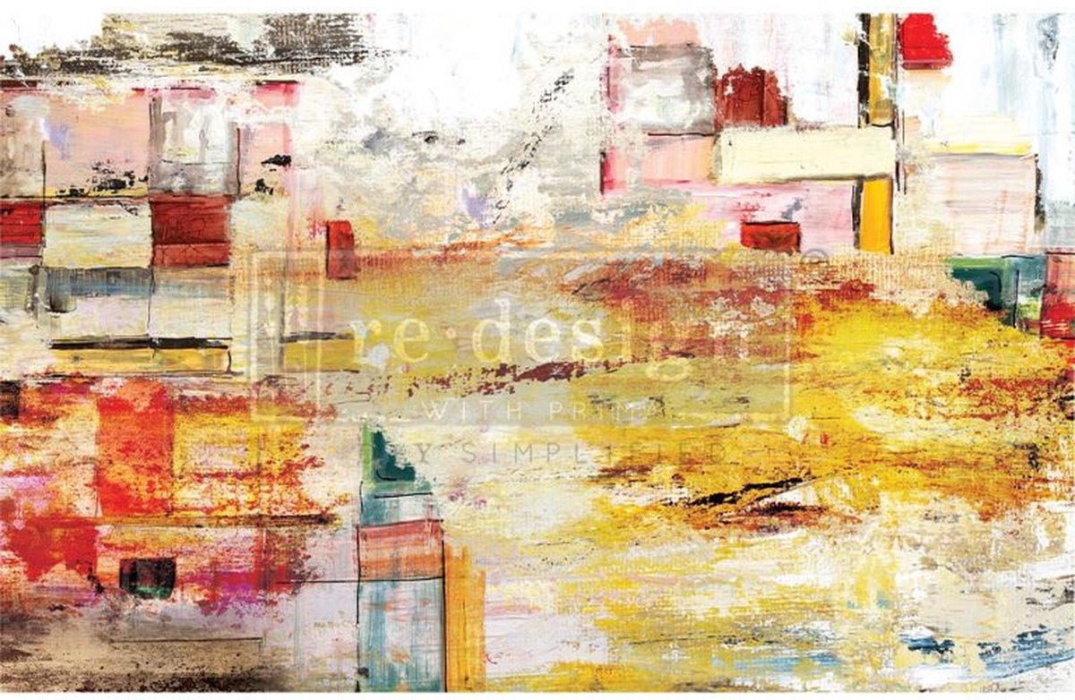 Redesign - Decoupage Tissue Paper - Amber Euphoria - 48,26 x 76,2 cm