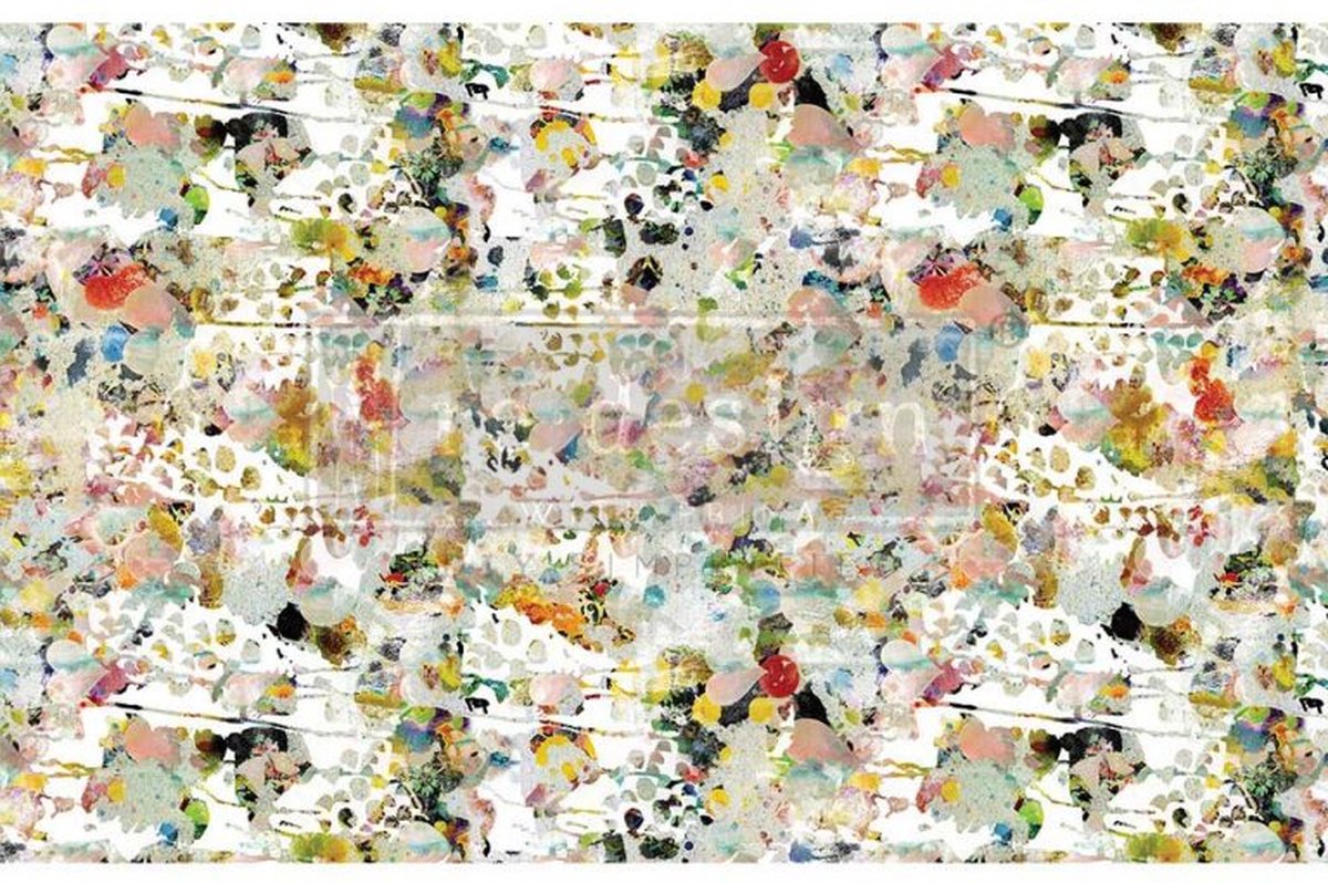 Redesign - Decoupage Tissue Paper - Flower Bed - 48.26 x 76,2 cm
