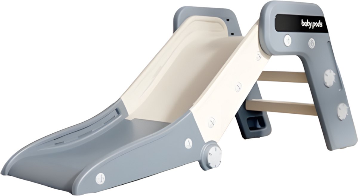 Glijbaan Modern Inklapbaar Peuter Wit/Blauw voor binnen en buiten