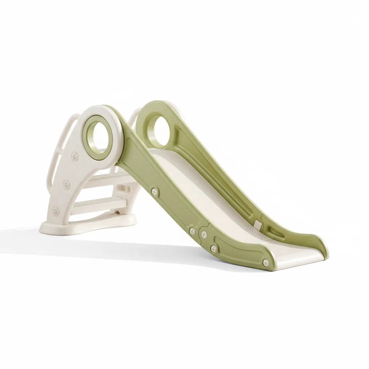 Glijbaan Peuter Inklapbaar Wit/Groen voor binnen en buiten