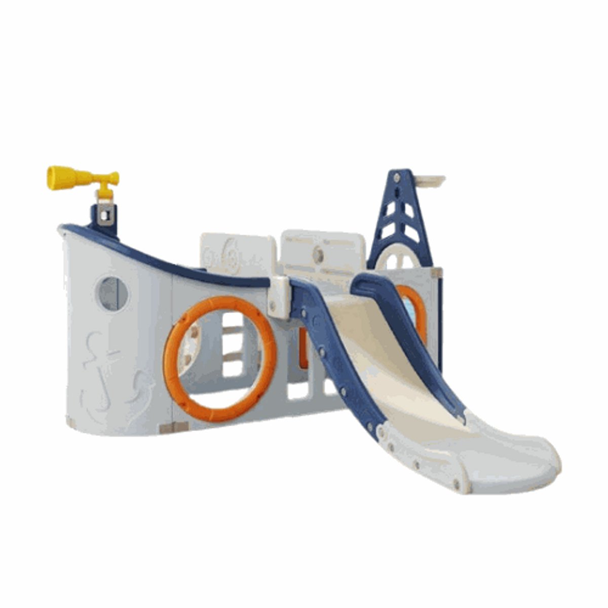 Speeltoestel Boot met glijbaan voor binnen en buiten in de tuin - Peuter - Kleuter