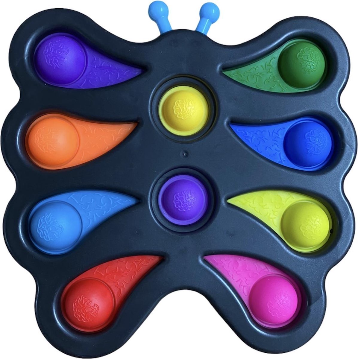 Simple Dimple vlinder- Fidget Toys - Pop It Fidget Toy - Simple dimple digit- Zwart