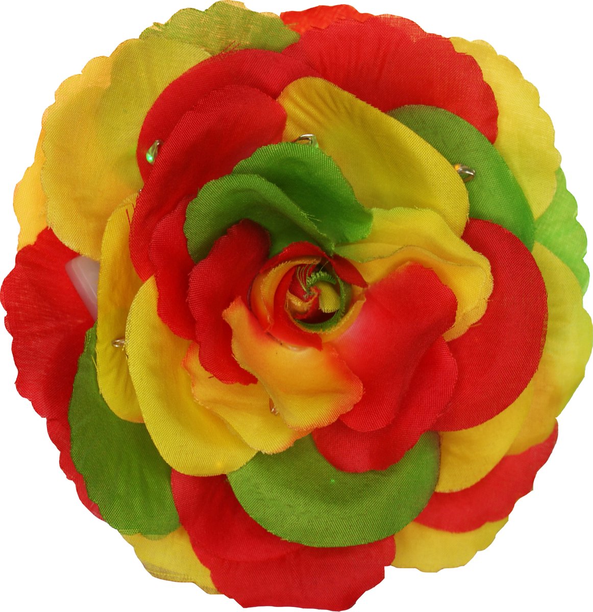 Salvaro LED Bloem - Lichtgevende Carnavalsbloem - 7 lichteffecten - Rood, Geel, Wit