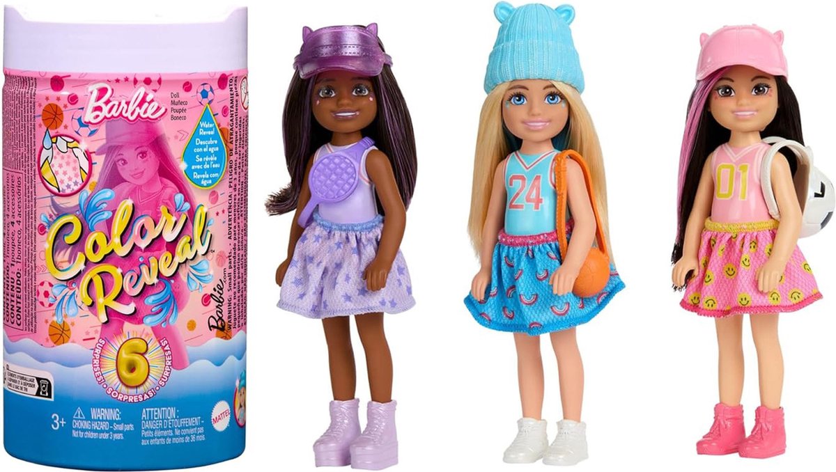 Barbie Color Reveal Sportserie, Verrassingspop