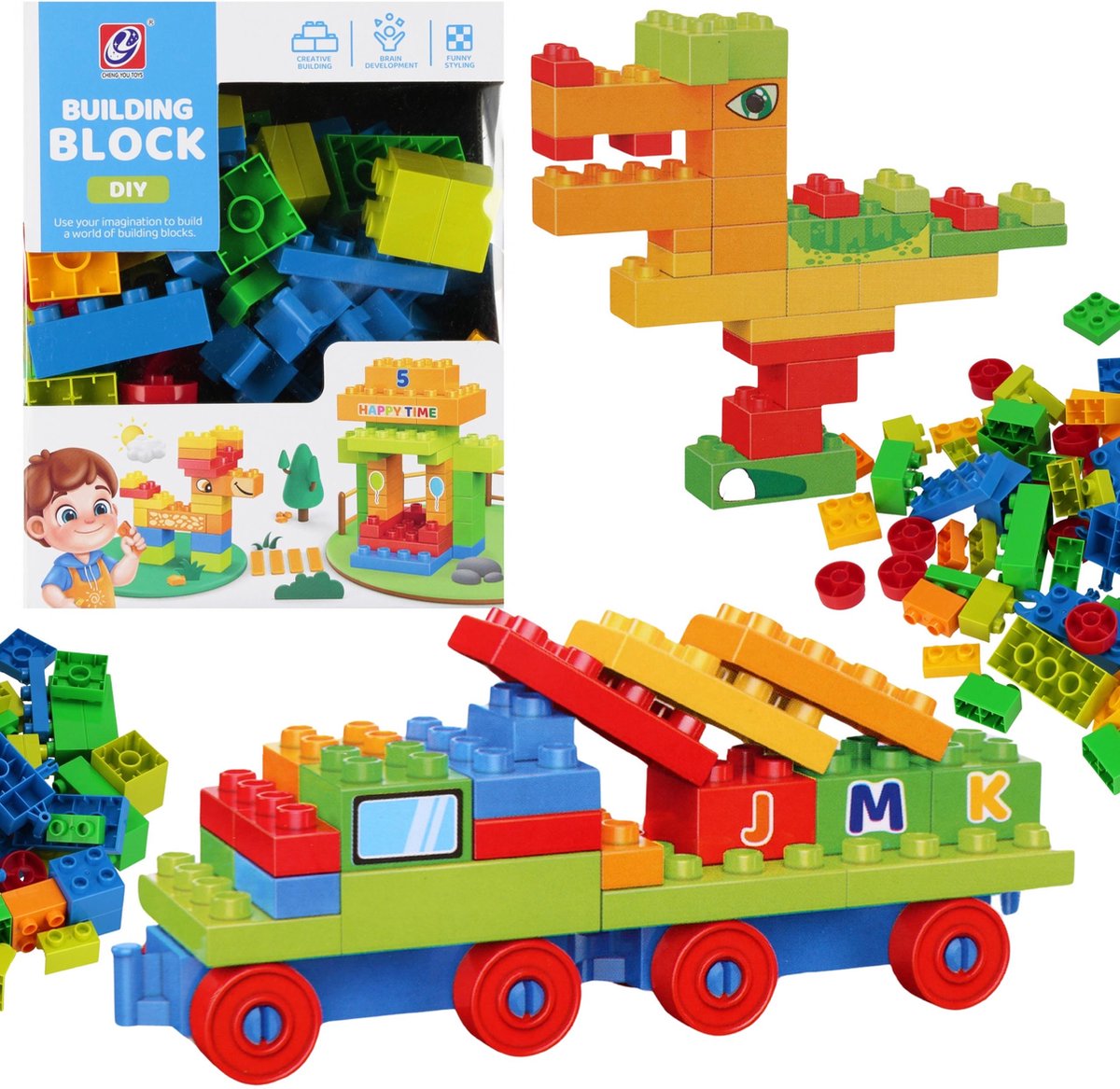 Constructiespeelgoed, bouwblokken voor kinderen 100 stuks