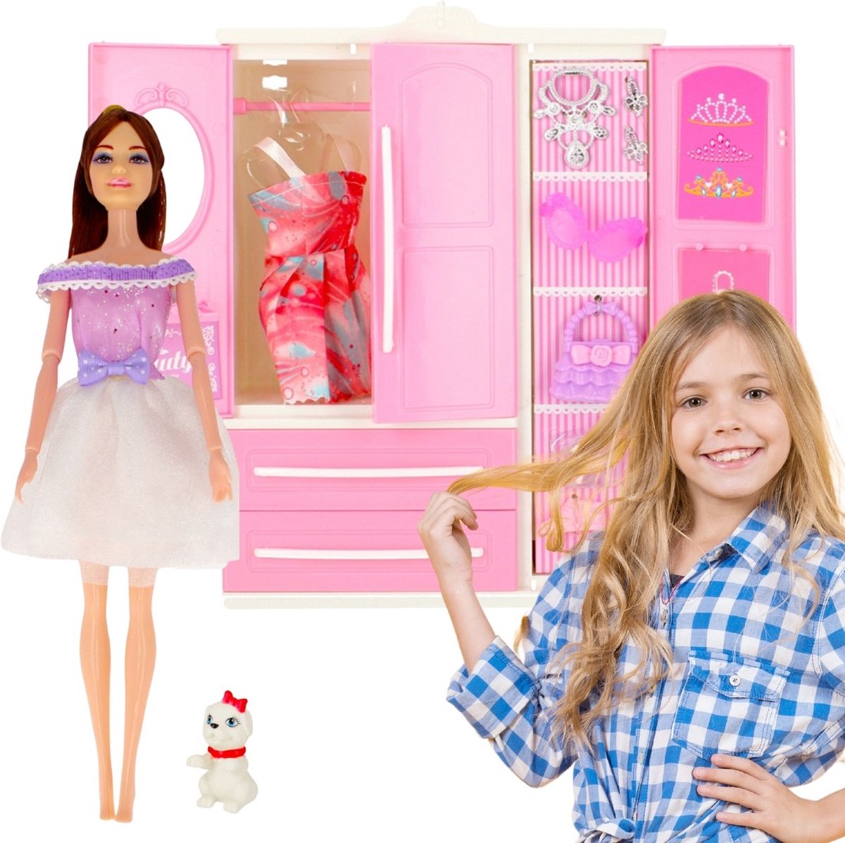 Pop 29 cm met Accessoires en Kast 3+ MEGA CREATIVE