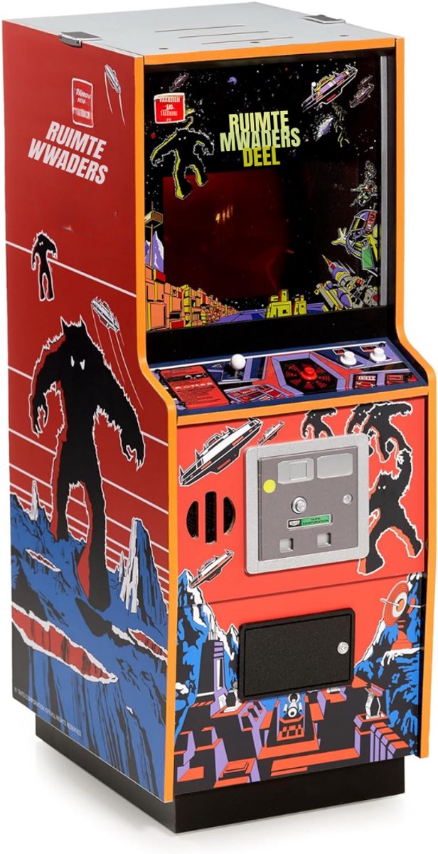 SCH® flipperkast - Flipperkast volwassenen - Flipperkast kinderen - Zwart - 16cm x 16cm x 44cm