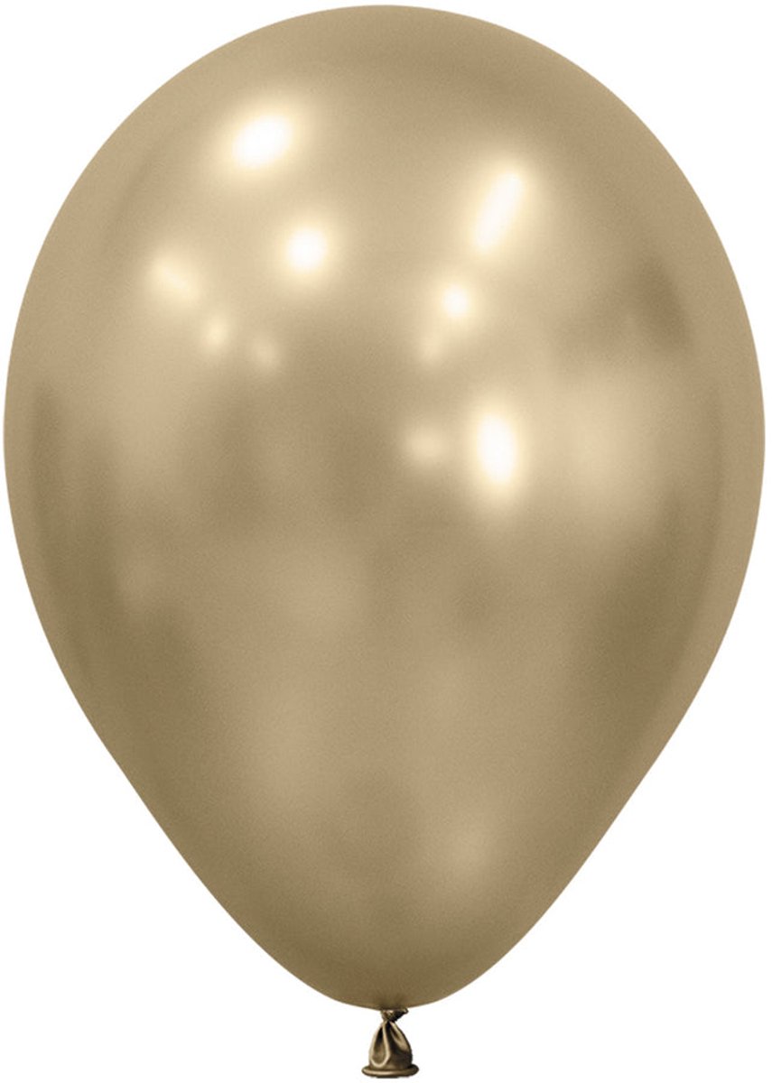 Latex ballonnen Sempertex Silk gold dust, 12inch – 50 stuks