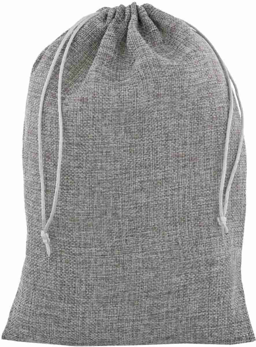 Shingyo Jute zakjes (PE) diversen maten - Product Maat: 20x30cm / Product Hoeveelheid: 50 st. / Product Kleur: Antraciet